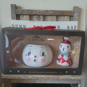 Johanna Parker Snowman Mug & Bell Set